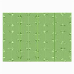 Mod Twist Stripes Green And White Large Glasses Cloth (2-side) by BrightVibesDesign