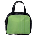 Mod Twist Stripes Green And White Classic Handbags (One Side) Front