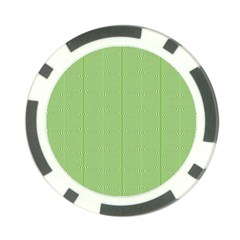 Mod Twist Stripes Green And White Poker Chip Card Guard (10 Pack) by BrightVibesDesign