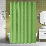 Mod Twist Stripes Green And White Shower Curtain 48  x 72  (Small)  Curtain(48  X 72 ) - 42.18 x64.8  Curtain(48  X 72 )