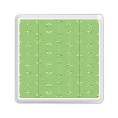 Mod Twist Stripes Green And White Memory Card Reader (square)  by BrightVibesDesign