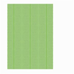 Mod Twist Stripes Green And White Large Garden Flag (two Sides) by BrightVibesDesign