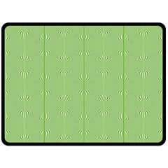 Mod Twist Stripes Green And White Double Sided Fleece Blanket (large)  by BrightVibesDesign