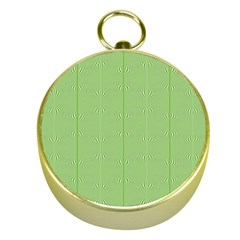 Mod Twist Stripes Green And White Gold Compasses by BrightVibesDesign