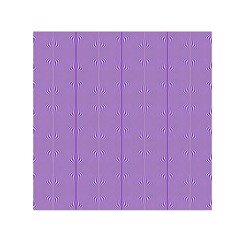 Mod Twist Stripes Purple And White Small Satin Scarf (square) by BrightVibesDesign