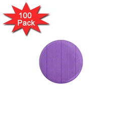 Mod Twist Stripes Purple And White 1  Mini Magnets (100 Pack)  by BrightVibesDesign