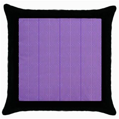 Mod Twist Stripes Purple And White Throw Pillow Case (black) by BrightVibesDesign