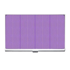 Mod Twist Stripes Purple And White Business Card Holders by BrightVibesDesign