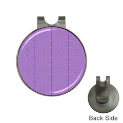 Mod Twist Stripes Purple And White Hat Clips With Golf Markers by BrightVibesDesign