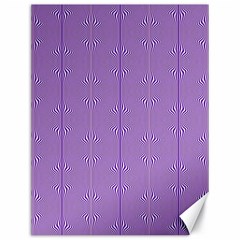 Mod Twist Stripes Purple And White Canvas 18  X 24   by BrightVibesDesign