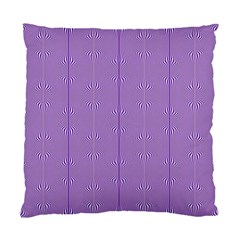 Mod Twist Stripes Purple And White Standard Cushion Case (two Sides) by BrightVibesDesign