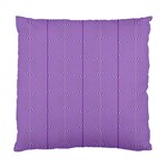 Mod Twist Stripes Purple And White Standard Cushion Case (Two Sides) Front