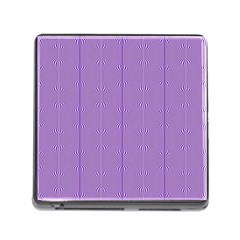 Mod Twist Stripes Purple And White Memory Card Reader (square) by BrightVibesDesign