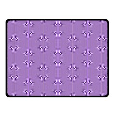 Mod Twist Stripes Purple And White Fleece Blanket (small) by BrightVibesDesign