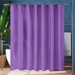 Mod Twist Stripes Purple And White Shower Curtain 60  x 72  (Medium)  60 x72  Curtain