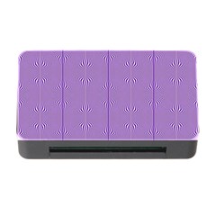 Mod Twist Stripes Purple And White Memory Card Reader With Cf by BrightVibesDesign