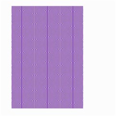 Mod Twist Stripes Purple And White Large Garden Flag (two Sides) by BrightVibesDesign