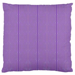 Mod Twist Stripes Purple And White Large Cushion Case (two Sides) by BrightVibesDesign