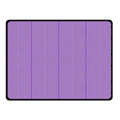 Mod Twist Stripes Purple And White Double Sided Fleece Blanket (small)  by BrightVibesDesign