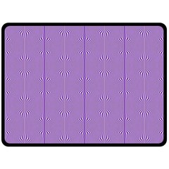 Mod Twist Stripes Purple And White Double Sided Fleece Blanket (large)  by BrightVibesDesign