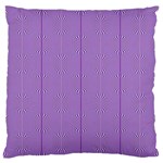 Mod Twist Stripes Purple And White Large Flano Cushion Case (One Side) Front