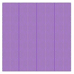 Mod Twist Stripes Purple And White Large Satin Scarf (square) by BrightVibesDesign