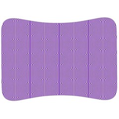 Mod Twist Stripes Purple And White Velour Seat Head Rest Cushion by BrightVibesDesign