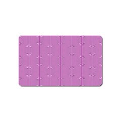 Mod Twist Stripes Pink And White Magnet (name Card) by BrightVibesDesign