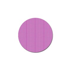 Mod Twist Stripes Pink And White Golf Ball Marker by BrightVibesDesign