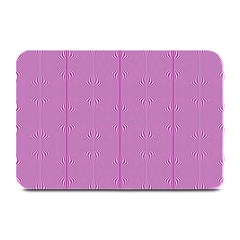 Mod Twist Stripes Pink And White Plate Mats by BrightVibesDesign