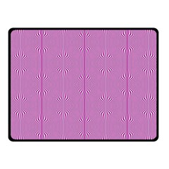 Mod Twist Stripes Pink And White Fleece Blanket (small) by BrightVibesDesign