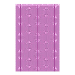 Mod Twist Stripes Pink And White Shower Curtain 48  X 72  (small)  by BrightVibesDesign