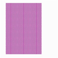 Mod Twist Stripes Pink And White Large Garden Flag (two Sides) by BrightVibesDesign