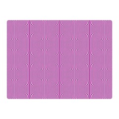 Mod Twist Stripes Pink And White Double Sided Flano Blanket (mini)  by BrightVibesDesign