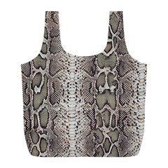 Snake Skin Full Print Recycle Bags (l)  by LoolyElzayat