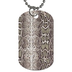 Snake Skin Dog Tag (two Sides) by LoolyElzayat