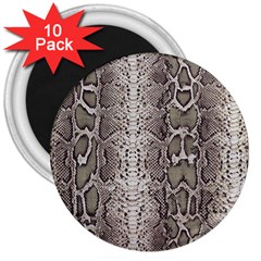 Snake Skin 3  Magnets (10 Pack)  by LoolyElzayat