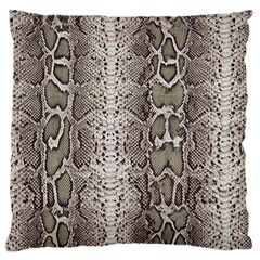 Snake Skin Large Flano Cushion Case (two Sides) by LoolyElzayat