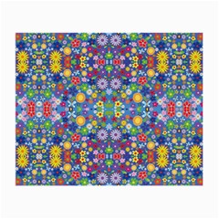 Colorful Flowers Small Glasses Cloth (2-Side)