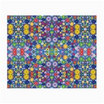 Colorful Flowers Small Glasses Cloth (2-Side) Front