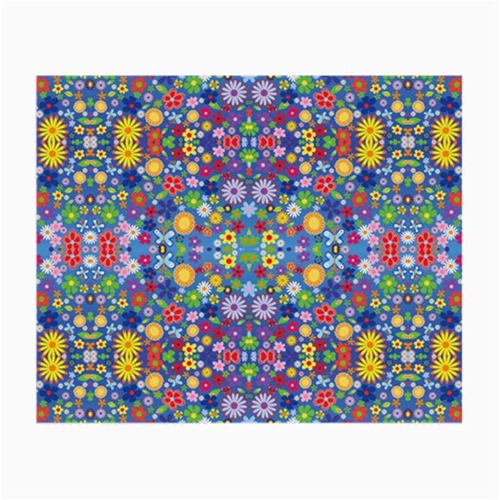 Colorful Flowers Small Glasses Cloth (2-Side)