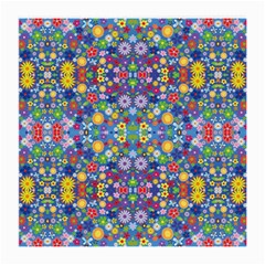 Colorful Flowers Medium Glasses Cloth