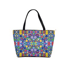 Colorful Flowers Shoulder Handbags by LoolyElzayat