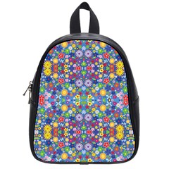 Colorful Flowers School Bag (Small)