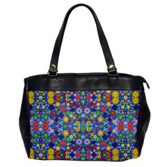 Colorful Flowers Office Handbags