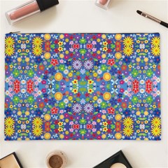 Colorful Flowers Cosmetic Bag (xxl)  by LoolyElzayat