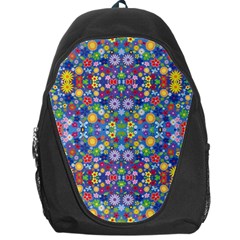 Colorful Flowers Backpack Bag