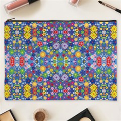 Colorful Flowers Cosmetic Bag (XXXL) 