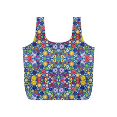 Colorful Flowers Full Print Recycle Bags (s)  by LoolyElzayat