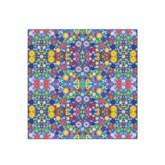 Colorful Flowers Satin Bandana Scarf